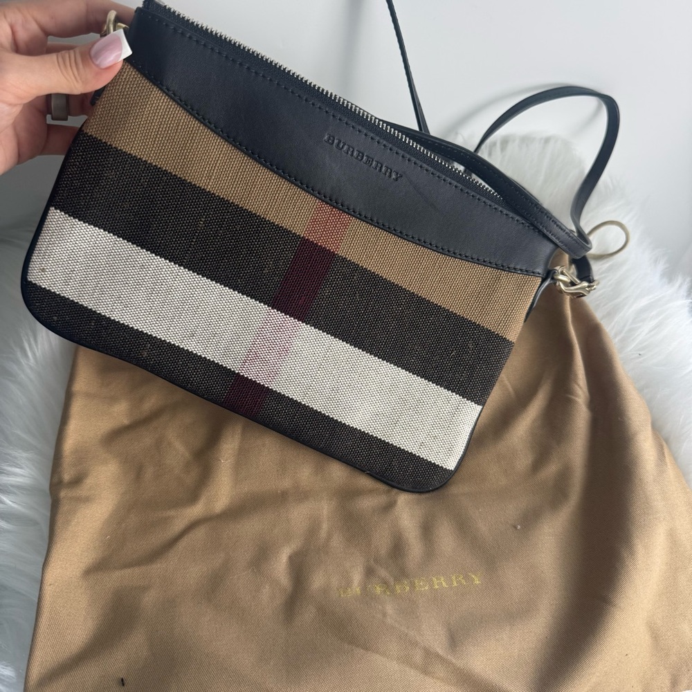 Burberry Peyton House Check Canvas Crossbody Bag